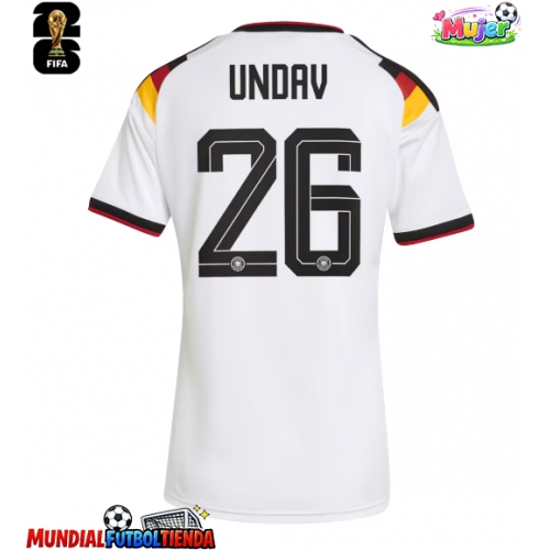 Camiseta Alemania Deniz Undav #26 Primera Equipación Replica Mundial 2026 para mujer mangas cortas